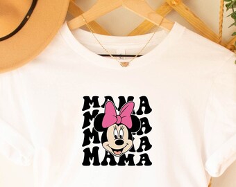 Magliette Mama Mouse, Maglietta Mama con testa e orecchie di Minnie per la festa della mamma, Maglietta Super Mamma, Regalo per la festa della mamma, Idea regalo per la mamma Disney, Vacanza magica