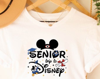 Senior Trip to Disney Mickey Graduate Shirt, Disney Graduation Shirts, Collage Life, Gift for Senior, Mickey Senior Graduate 2026 Shirt Gift