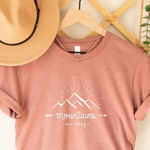 Mountains Are Calling T-Shirt, Mountain Climbing Shirt,Hiking Lover Crew Tee,Mountain Adventure Lover Awaits Shirt For Hikers’ Birthday Gift