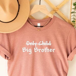 Old Child Big Brother Shirt, Promoted To Big Brother, Pregnancy Announcement, New Big Bro T-shirt, New Brother Gift, Pregnancy Reveal Shirt