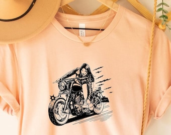 Motorcycle Enthusiast Woman Shirt, Womens Motorcycle Shirt, Ladies Biker Shirt, Motorcycle Shirt, Biker Shirt, Woman Born to Ride,Strong Mom