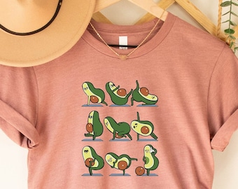Avocado Do Yoga Tee, Funny Avocado Yoga Shirt, Cute Avocado Sports Lover Shirt,Avocado Lover Tee,Pilates Gym Workout Shirt for Avocado Lover