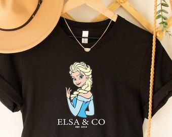 Princess Elsa and Co Est 2013 Shirts, Disney Frozen T-shirt, Frozen Elsa Cute Tee, Disney Frozen Princess Shirt, Disneyworld Princess Shirts