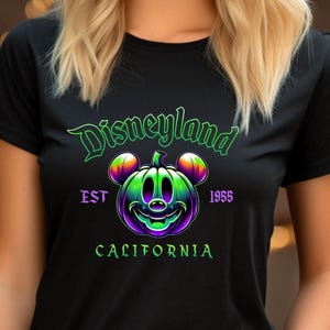 Halloween Disneyland T-Shirt, Disneyland California Shirt, Disney Halloween Shirt, Disneyland Halloween Est. 1955, Disney Mickey Ghost Shirt