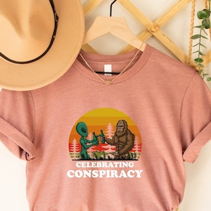 Celebrating Conspiracy Shirt, Conspiracy Realist Shirt, Alien Illuminati Shirt, Space Aliens Shirt, Conspiracy Club Conspiracy Theory Shirt