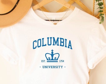 ★★Columbia★★ BS NYC 1754 SS TSHIRTS WHITE CIW2UTST878-UW Columbia University Tshirt, Columbia University Est 1754