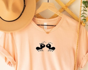 Two Cute Lovely Ants Shirt, Ant Gift Shirt, Ants Lover Friends Shirt, Little Ants Shirt, I Love Ants Animal Lover Shirt,Gift for Ant Mom Tee