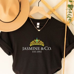 Jasmine and Co Est 1992 Shirt, Disney Princess Shirt, Princess and Co Shirt, Jasmine Crown Disneyworld Shirt, Jasmine Company Est 1992 Shirt