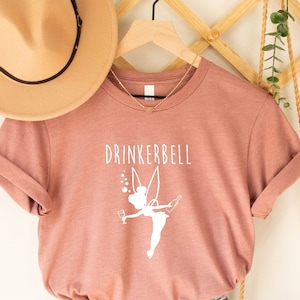 Tinker Bell Shirt, Peter Pan Shirt, Drink Around the World Shirts, Princess Drinking Shirt, Epcot Food and Wine Festival Thinkerbell Shirt