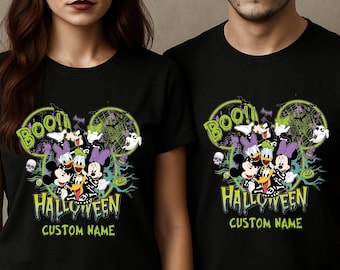 Anpassad Disney Halloween 2026-tröja, Boo Disney Halloween 2026-tröjor, Halloween-namntröja, Disney-familj Halloween-tröja, Disney-resetröja