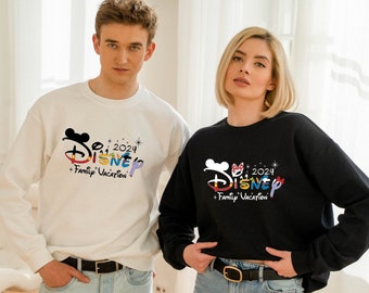 2026 Disney Familien Urlaub Pullover, Benutzerdefinierte Disney Mickey Minnie Sweatshirt, Benutzerdefinierte Disney Familie Passenden Pullover, Magic Kingdom, Disney Trip