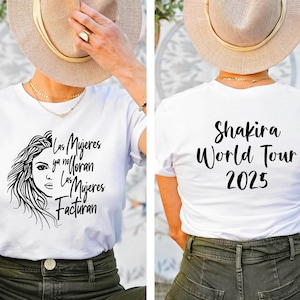 Shakira Las Mujeres Ya No Lloran World Tour 2025,Las Mujeres Facturan Shirt, Shakira New Song Shirt, Women don&#39;t cry Tee, Celebrities Quotes