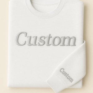 Sweat-shirt à capuche personnalisé en relief, lettrage 3D tendance, pull à capuche personnalisé avec texte en relief, cadeau prénom personnalisé, pull confortable unique