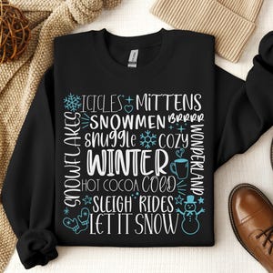 Let It Snow Sweatshirt, Cozy Season Sweatshirt, Freezing Season Shirt, Winter Holiday Gift, Winter Sweatshirt, Winter Shirt, Fall Shirts