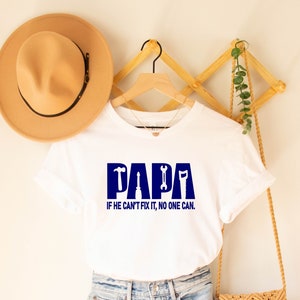 Zabawna koszulka urodzinowa Papa, koszulka Fixer of Things, koszulka Papa Tools, koszulka Papa, koszulka Papa can fix it tool box, koszulka na Dzień Ojca, prezent dla Papa