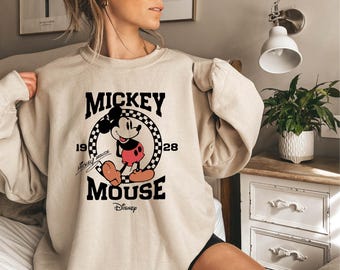 Disney Classic Mickey Mouse Pose Sweatshirt, Mickey Mouse Sweatshirt, Disney Classic Mickey Mouse Sweater, Mickey Sweatshirt, Mickey Hoodie
