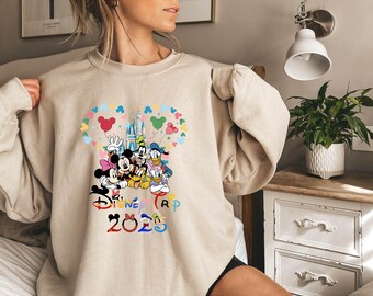 Disney Trip 2026 Sweat-shirt Mickey et ses amis, pull Disney Friends, sweat à capuche Mickey & Co, pull groupe Disney Magical Kingdom Disneyland