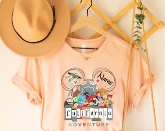 Personalized Disneyland California Adventure Shirt,Disneyland Family Vacation Tee,Girl Trip Family Vacation 2026,Adventure Disney Characters