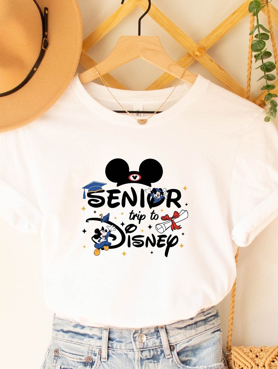 Senior Trip to Disney Mickey Graduate Shirt, Disney Graduation Shirts,  Collage Life, Gift for Senior, Mickey Senior Graduate 2025 Shirt Gift
