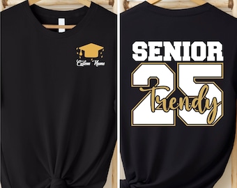 Camisetas personalizadas de graduación de 2026 con nombre personalizado, regalo para fiesta de graduación de 2026, camiseta de graduación de 2026