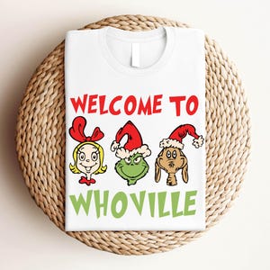 Welcome to Whoville Shirt, Grinch Christmas T-Shirt, Wine Flake Christmas Tee, Holiday Gift Shirt, Christmas Grinch Unisex T-Shirt