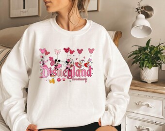 Disneyland Hearts Alla hjärtans dag-tröja, Disneyland Alla hjärtans dag-tröja, Musse Pigg och vänner Alla hjärtans dag-tröja, Alla hjärtans dag-present