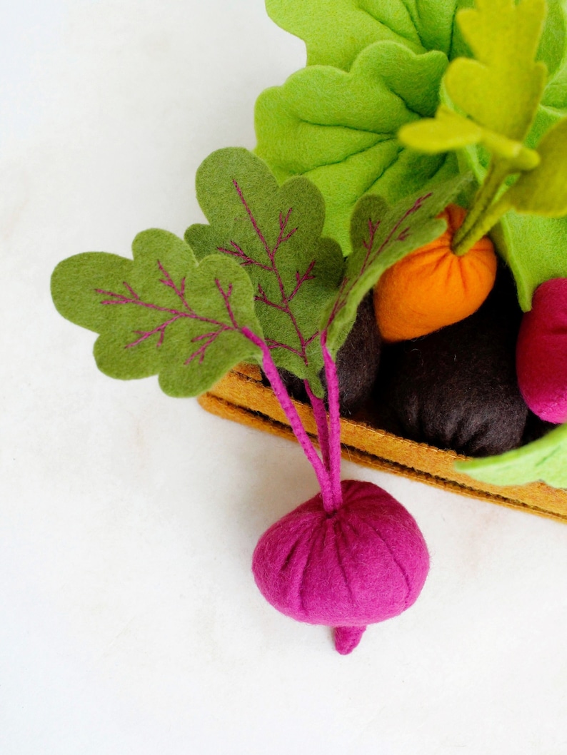 Felt Vegetable Garden Hand Sewing PDF Tutorial With Patterns. Etsy