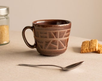 Bronze Mug, Ceramic Mug, Handmade Pottery, Stoneware