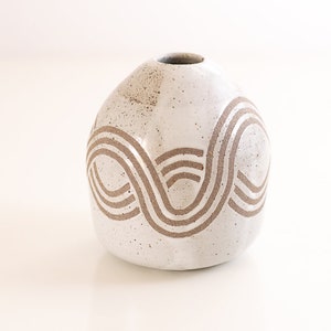 Artistic Vase, Bud Vase, Ceramic Vase, Handmade Pottery, Stoneware Vase image 3