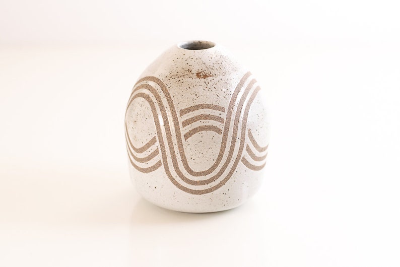 Artistic Vase, Bud Vase, Ceramic Vase, Handmade Pottery, Stoneware Vase image 4