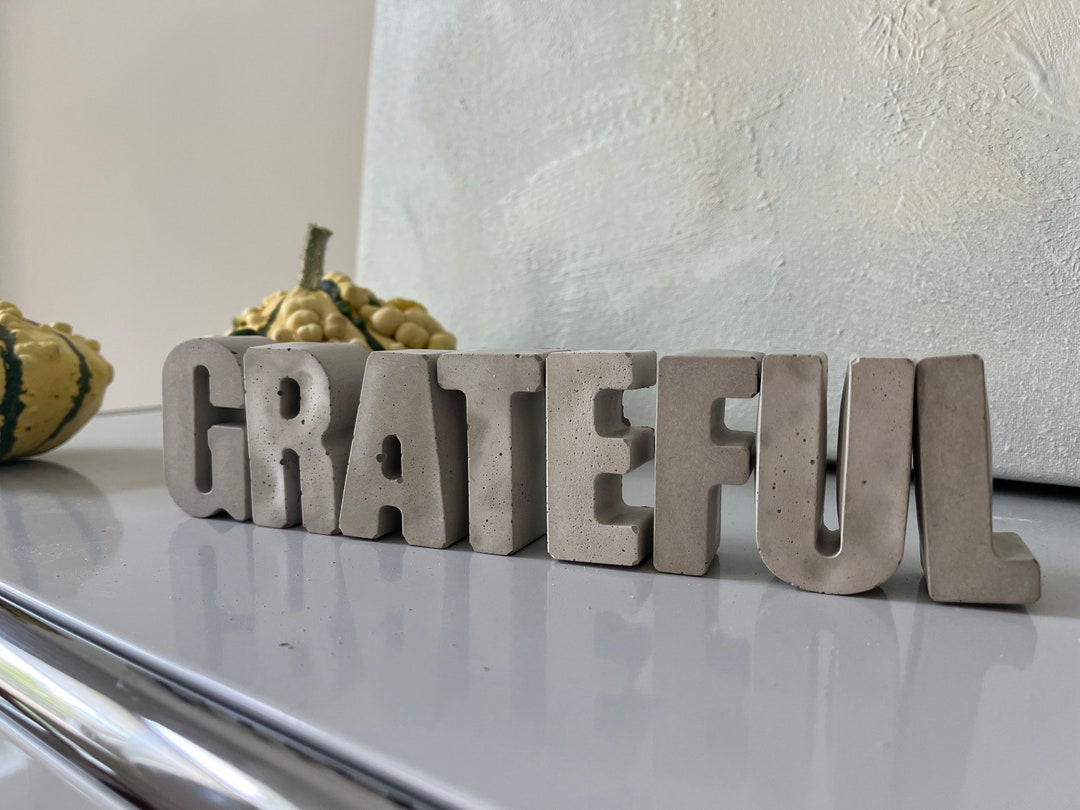 Concrete Letters Handmade Gift Home Gift House Gift Living Room Decor ...
