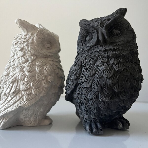 Concrete Owl Statues | Concrete Art Sculpture