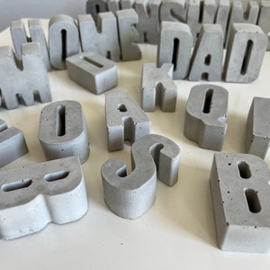 Concrete Letters | Home Gift | House Gift | Living Room Decor | Urban Decor | Cement Letters | Modern Decor | Industrial Letters Decor