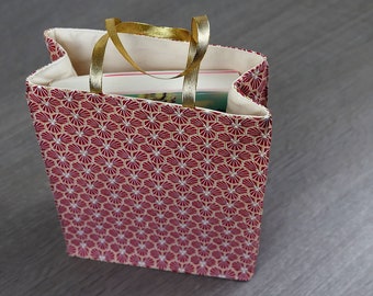 Emballage cadeau réutilisable, pochette cadeau en tissu