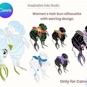 Messy Bun frame Make your own girl design Canva frame bundle Drag and drop Sublimation design Hair headband PNG SVG Summer Mom life