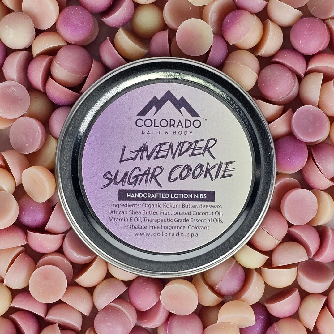 Lavender Sugar Cookie Lotion Nibs Portable Solid Lotion Bar Travel
