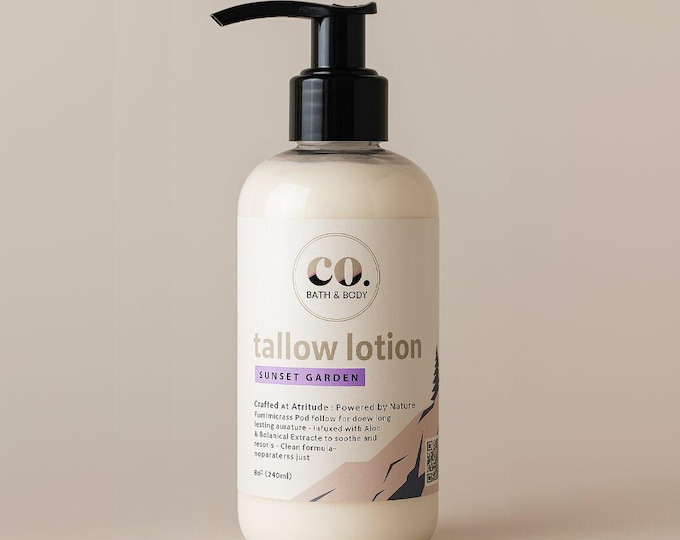 Whipped Grass-Fed Beef Tallow Lotion | Natural Dry Skin Moisturizer