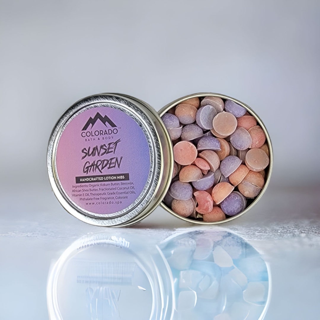 Solid Lotion Sunset Garden Lotion Nibs Solid Lotion Travel On-the-go Miniature ...