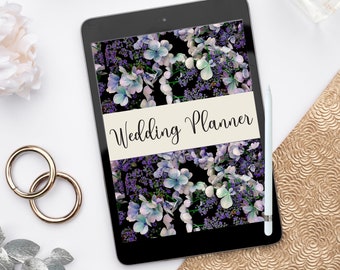 Digital Wedding Planner, Editable Wedding Planner Template,  Flower Wedding Planner, Wedding Planner Book,  Printable Wedding Planner