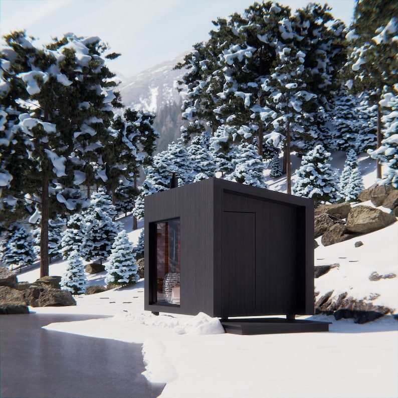 Finnish DIY Sauna Plans eevi , Wood Burning Stove, 12x8 (Instant