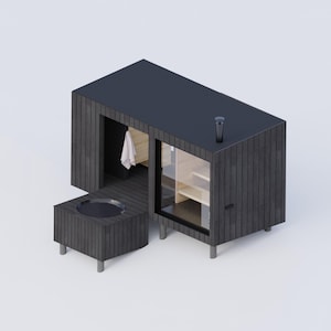 Finnish DIY Sauna Plans  - Varme - Wood fired heater - 19x9 - Imperial