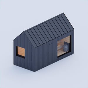 Finnish DIY Sauna Plans  - Skadi - Wood fired heater - 19x9 - Imperial