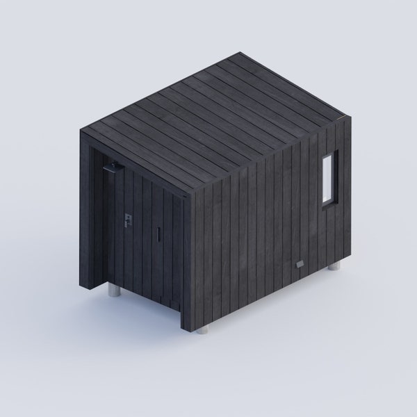 Finnish DIY Sauna Plans - "Luuta" , Electric stove, 12x8