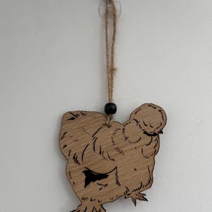 Silkie Hen Hanging Decoration
