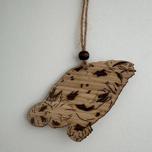 Silkie Splashed Hen Hanging Decoration