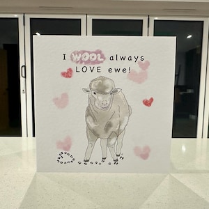 ICH WOLLE immer lieb ewe! Valentinstag-Karte