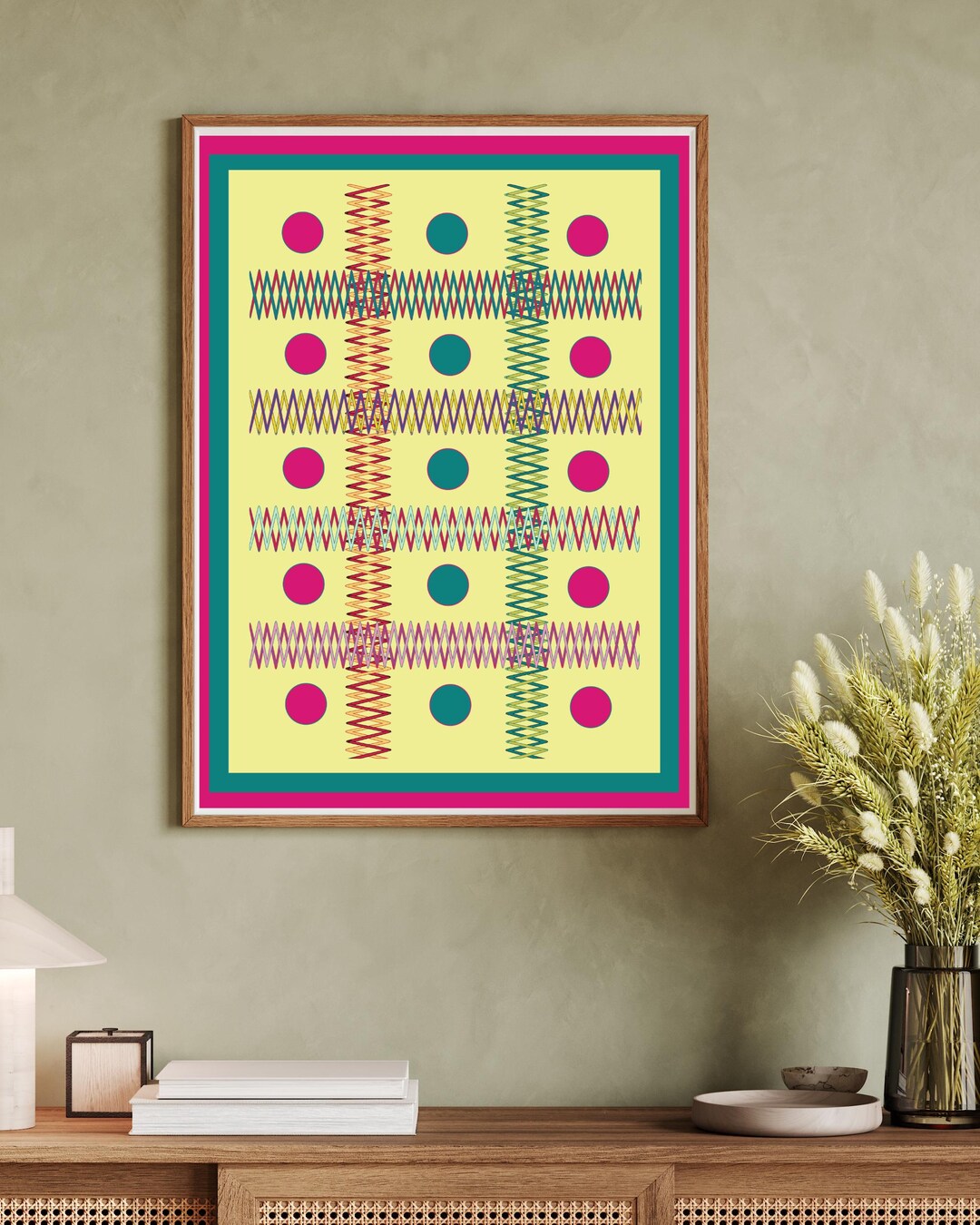 Stitch Pattern, Colourful, Printable Wall Art - Etsy