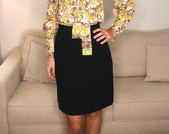 Falda de lana vintage de Chanel