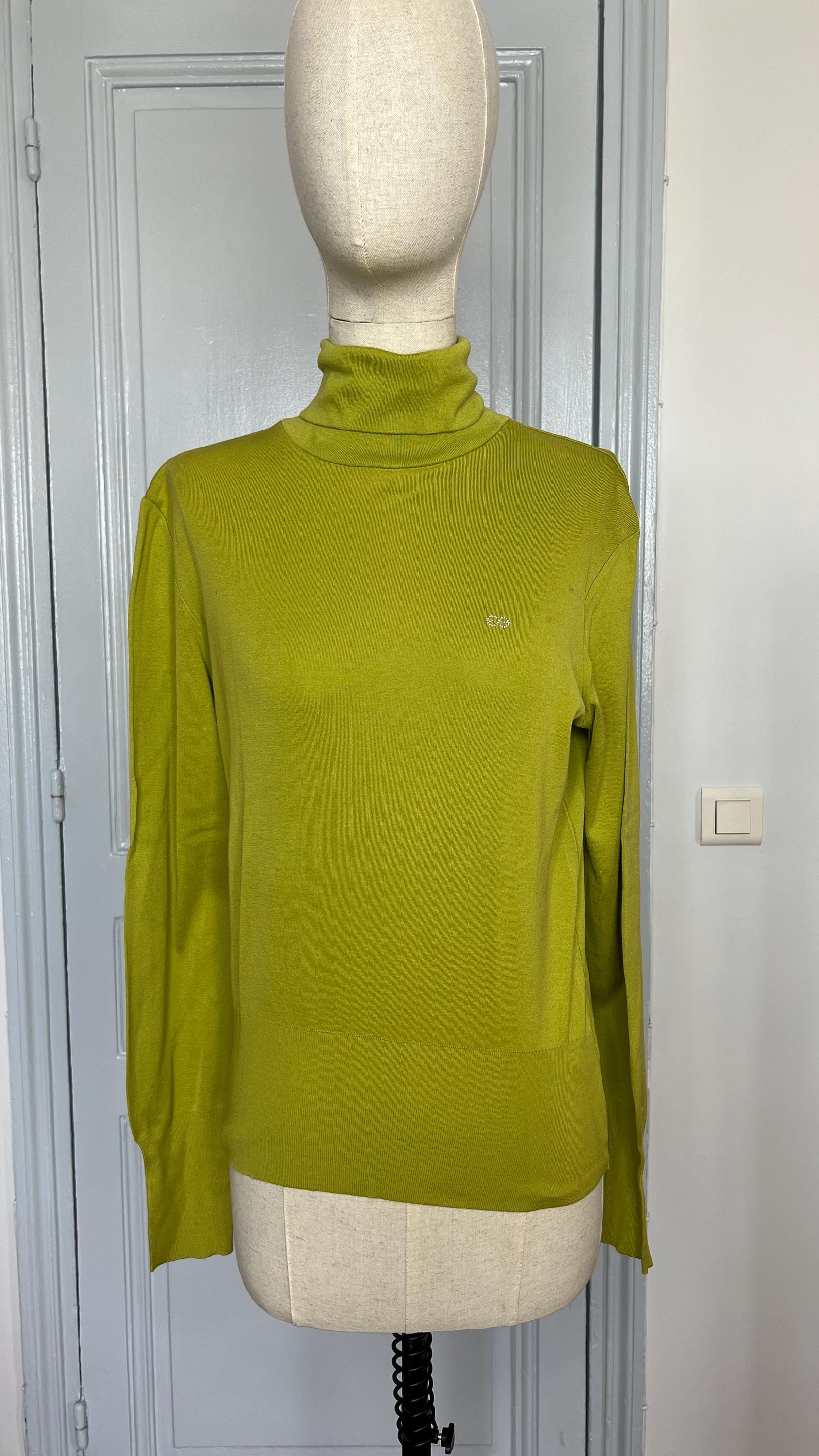 Pull En Maille Vert Anis Taille 42 - Occasion En Excellent état