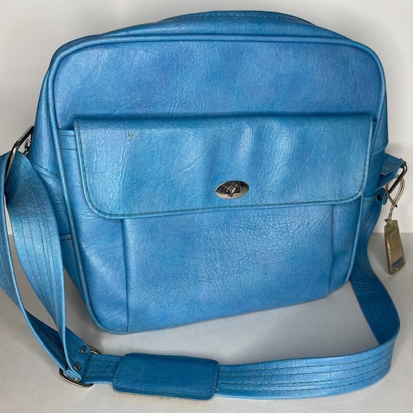Samsonite Travel Bag Blue Vintage/Retro Carry-On